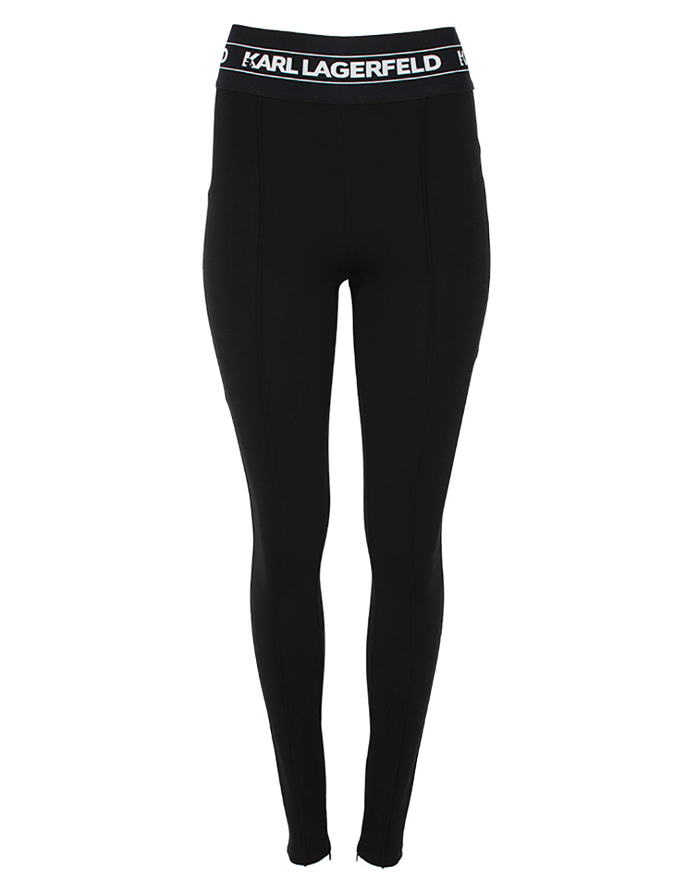 KARL LAGERFELD LOGO ELASTIC PUNTO LEGGINGS KARL LAGERFELD