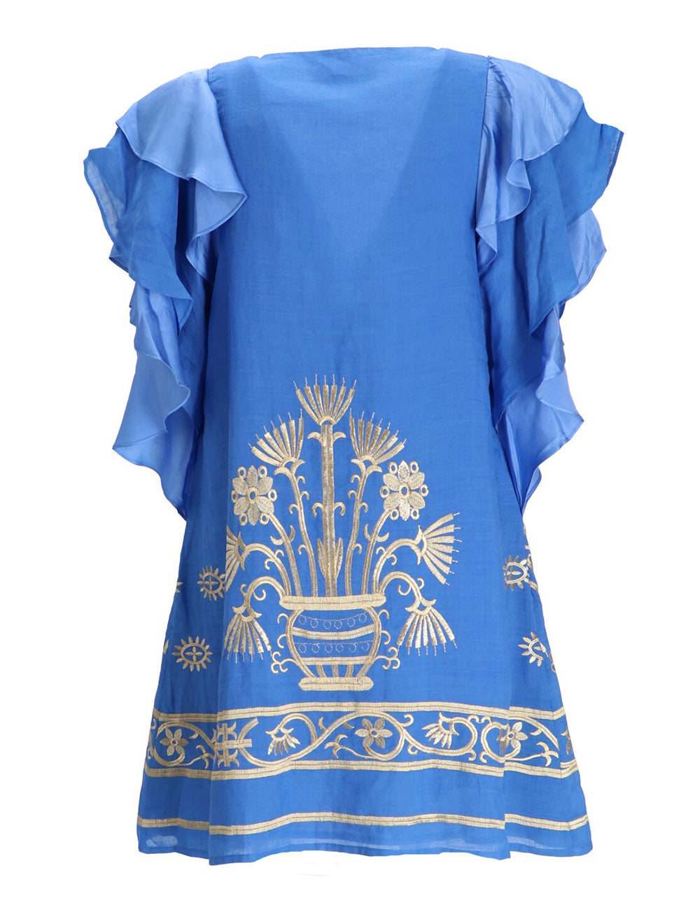 GREEK ARCHAIC KORI DRESS SHORT CRETE RUFFLES