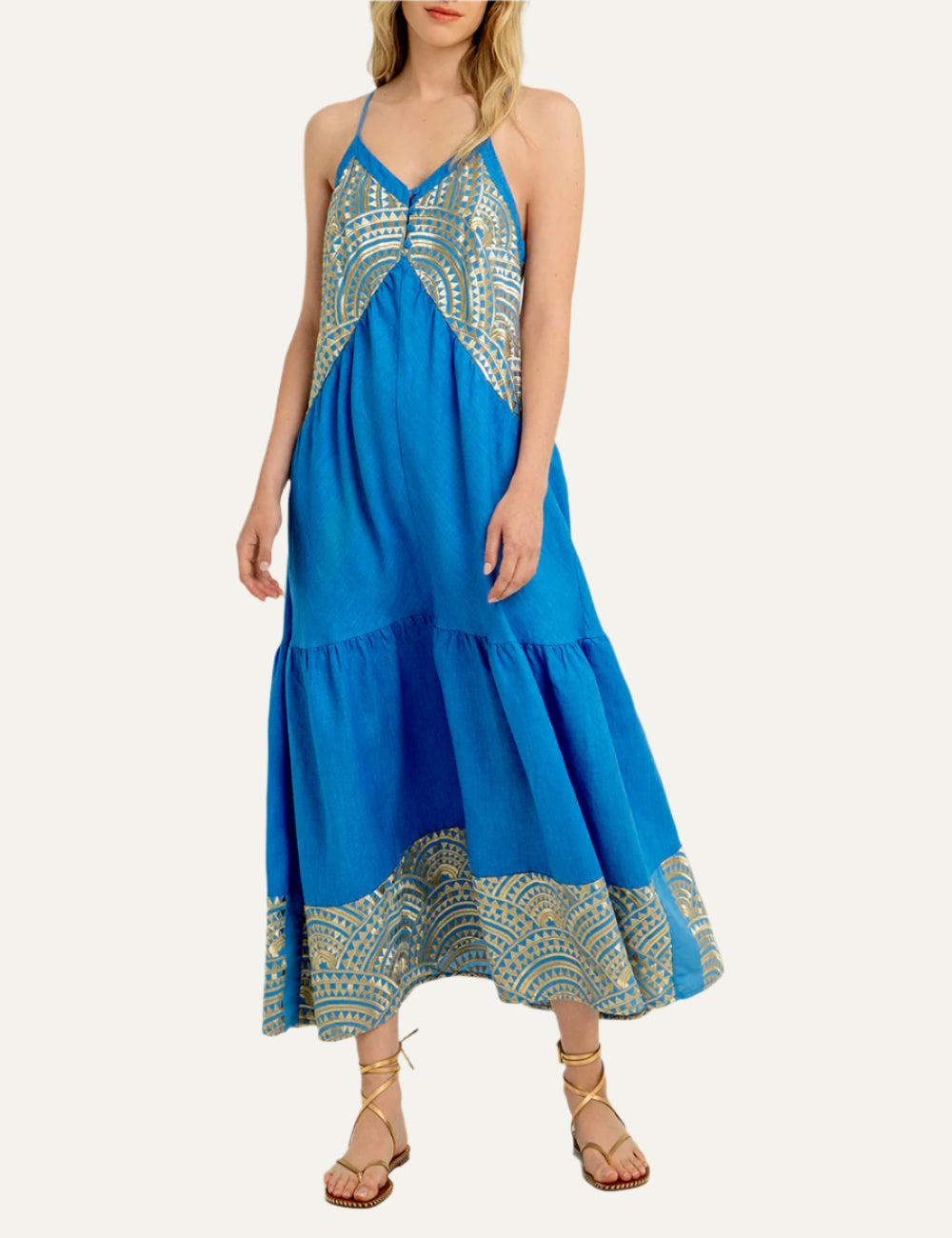 GREEK ARCHAIC KORI DRESS LONG NEW TRIANGLE