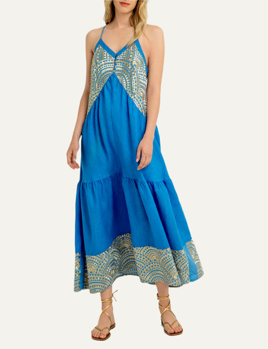 GREEK ARCHAIC KORI DRESS LONG NEW TRIANGLE