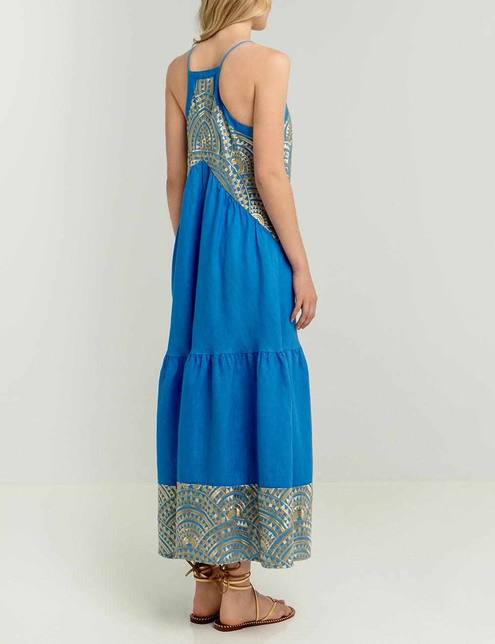 GREEK ARCHAIC KORI DRESS LONG NEW TRIANGLE