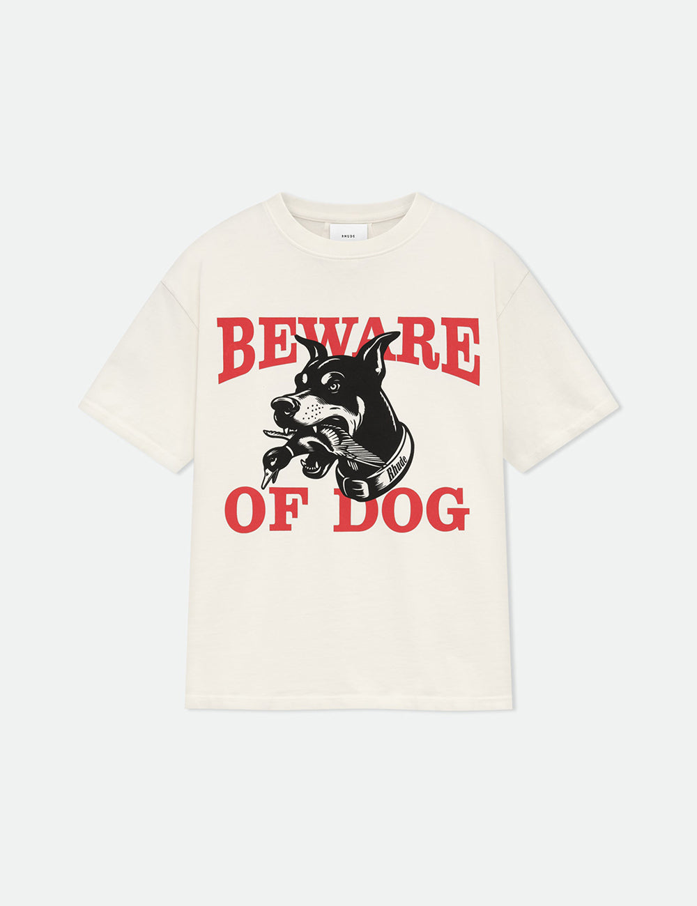 RHUDE WARNING LOGO TEE