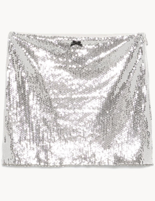 ROTATE SEQUIN MINI SKIRT