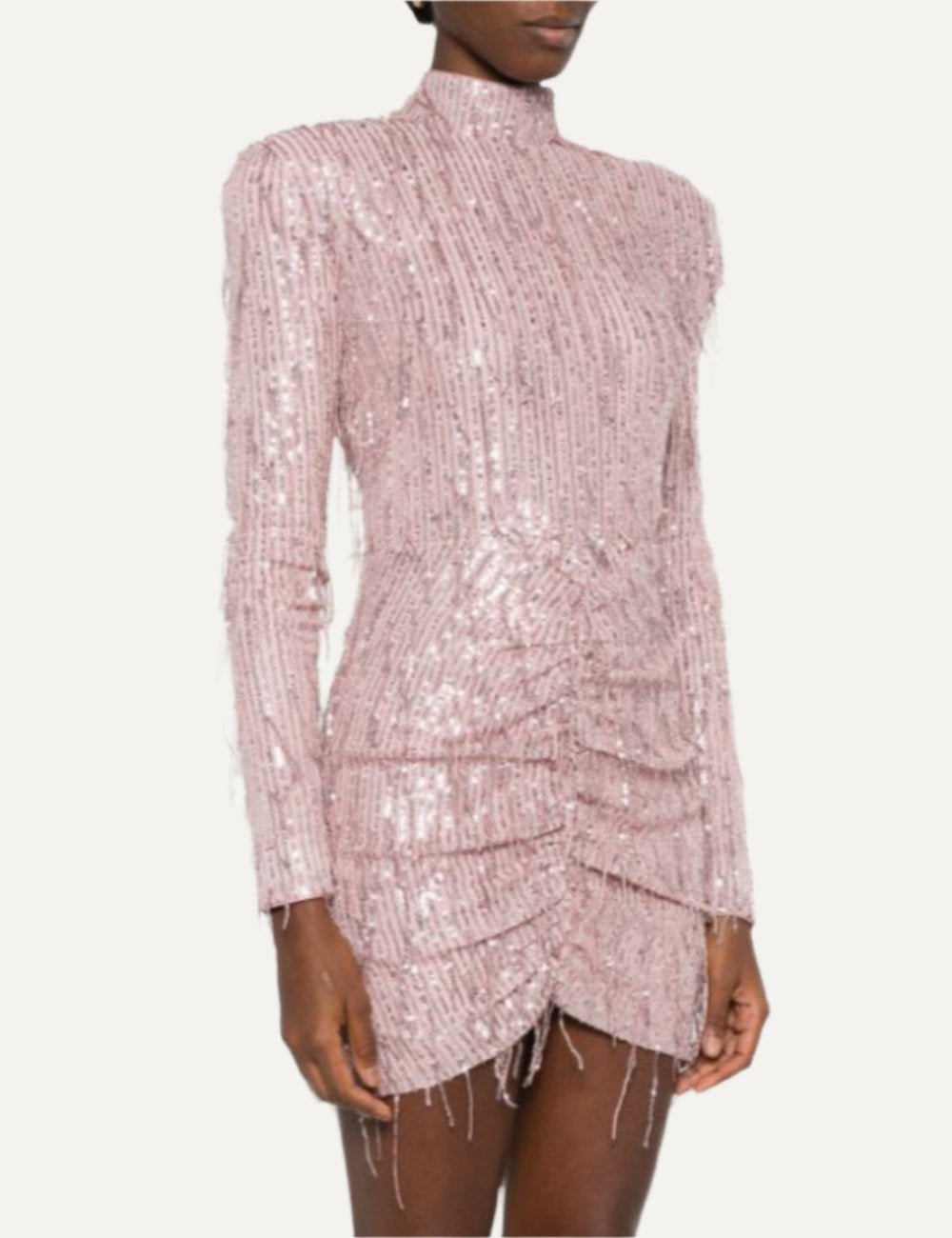 ROTATE SEQUIN FRINGE MINI DRESS