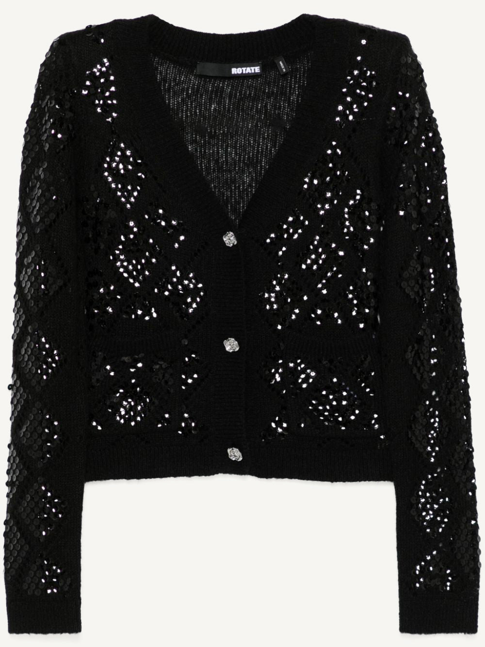 ROTATE SEQUIN KNIT CARDIGAN