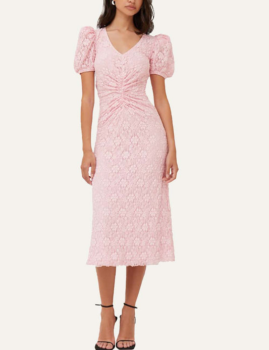 ROTATE LACE PUFF SLEEVE DRESS