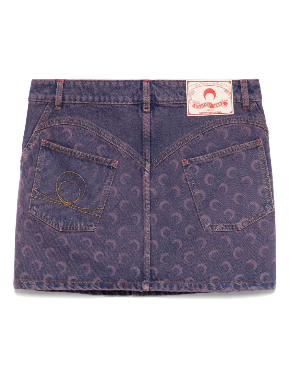 MARINE SERRE DENIM MINI SKIRT