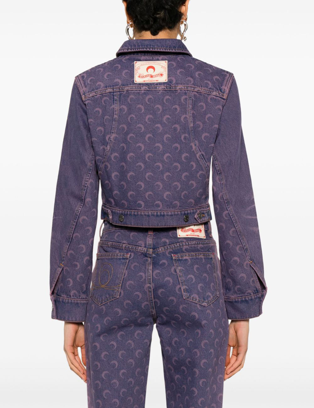 MARINE SERRE DENIM CROP JACKET