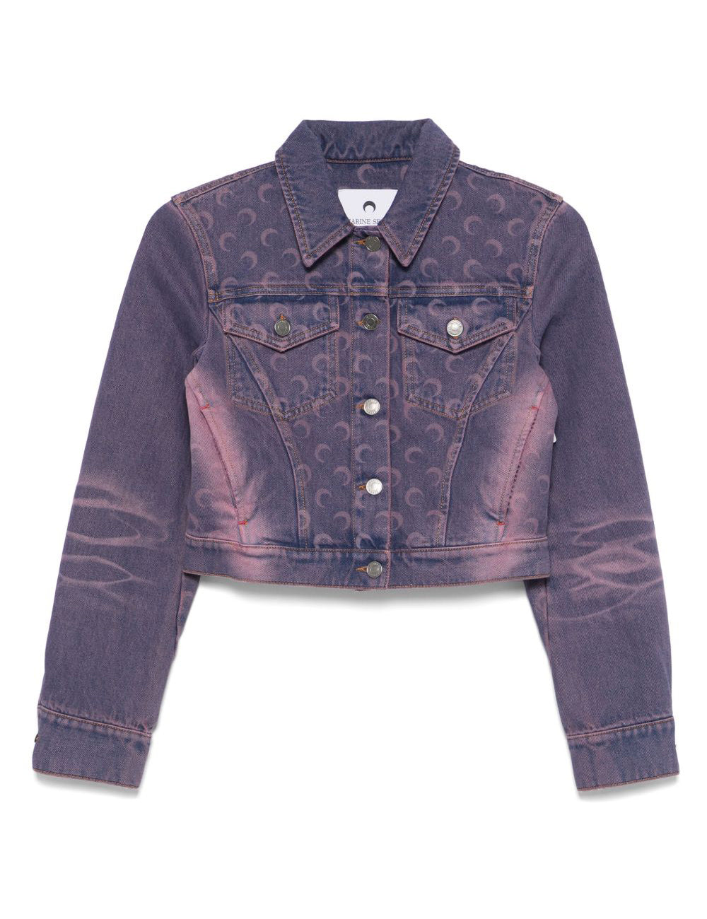 MARINE SERRE DENIM CROP JACKET