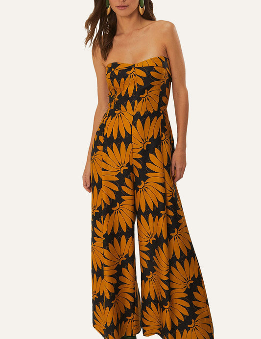 FARM RIO STRAPLESS JUMPSUIT