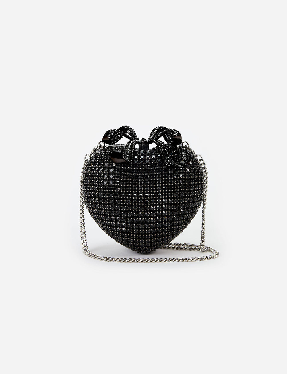 SELF-PORTRAIT CRYSTAL HEART CLUTCH