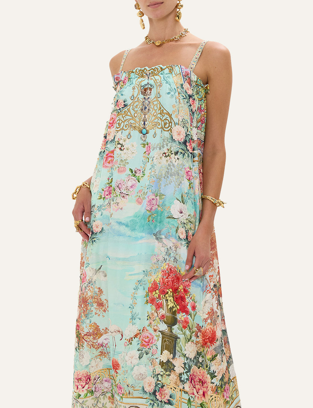 CAMILLA WIDE STRAP SUNDRESS