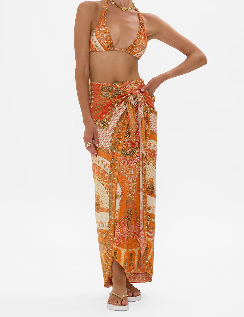 CAMILLA LAYERED LONG SARONG