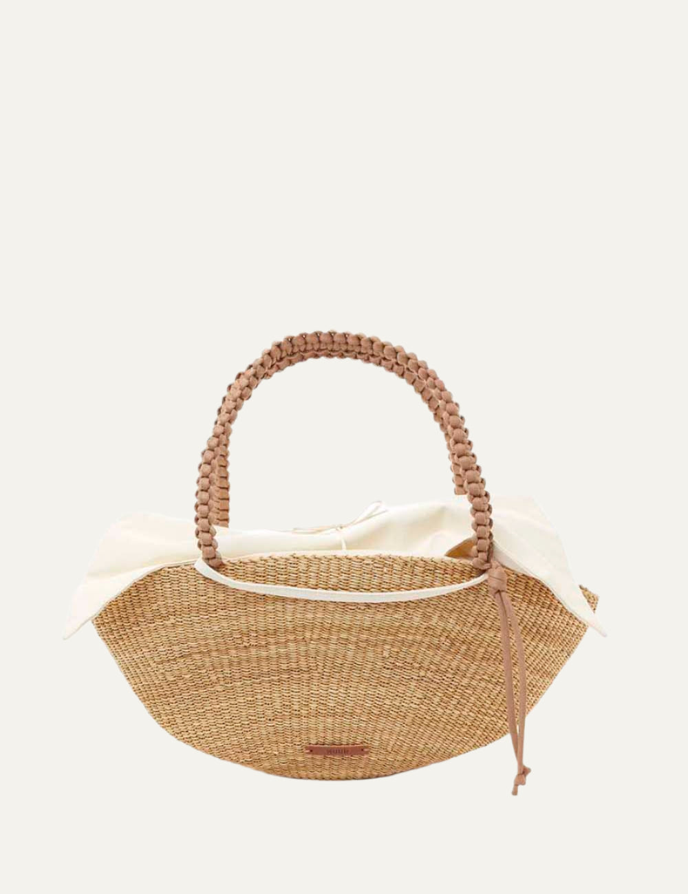MUUN STRAW SHELL NATURAL-CAMEL