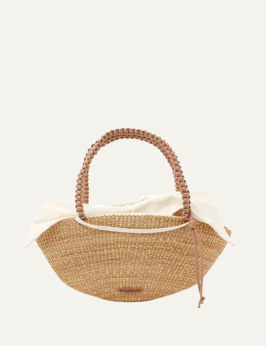 MUUN STRAW SHELL NATURAL-CAMEL