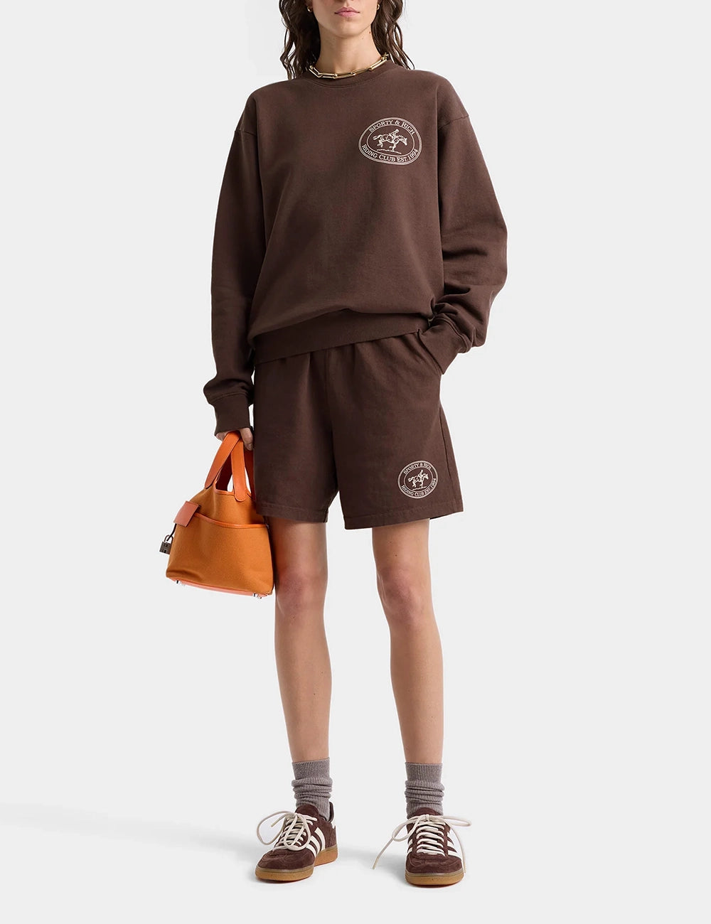 SPORTY & RICH RIDING CLUB GYM SHORT