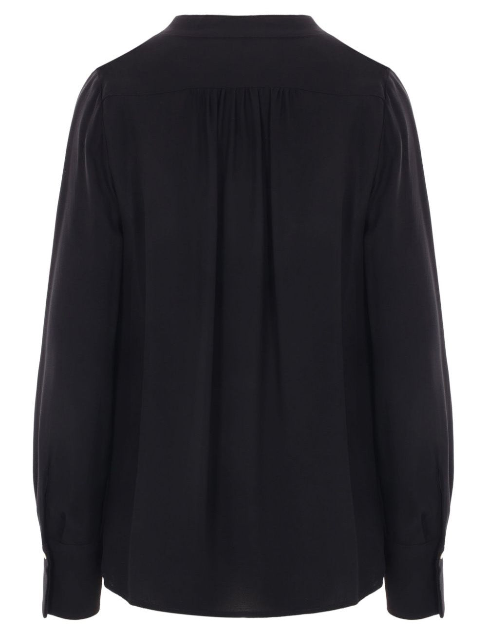 ELISABETTA FRANCHI Blouse in georgette fabric with charms and logo