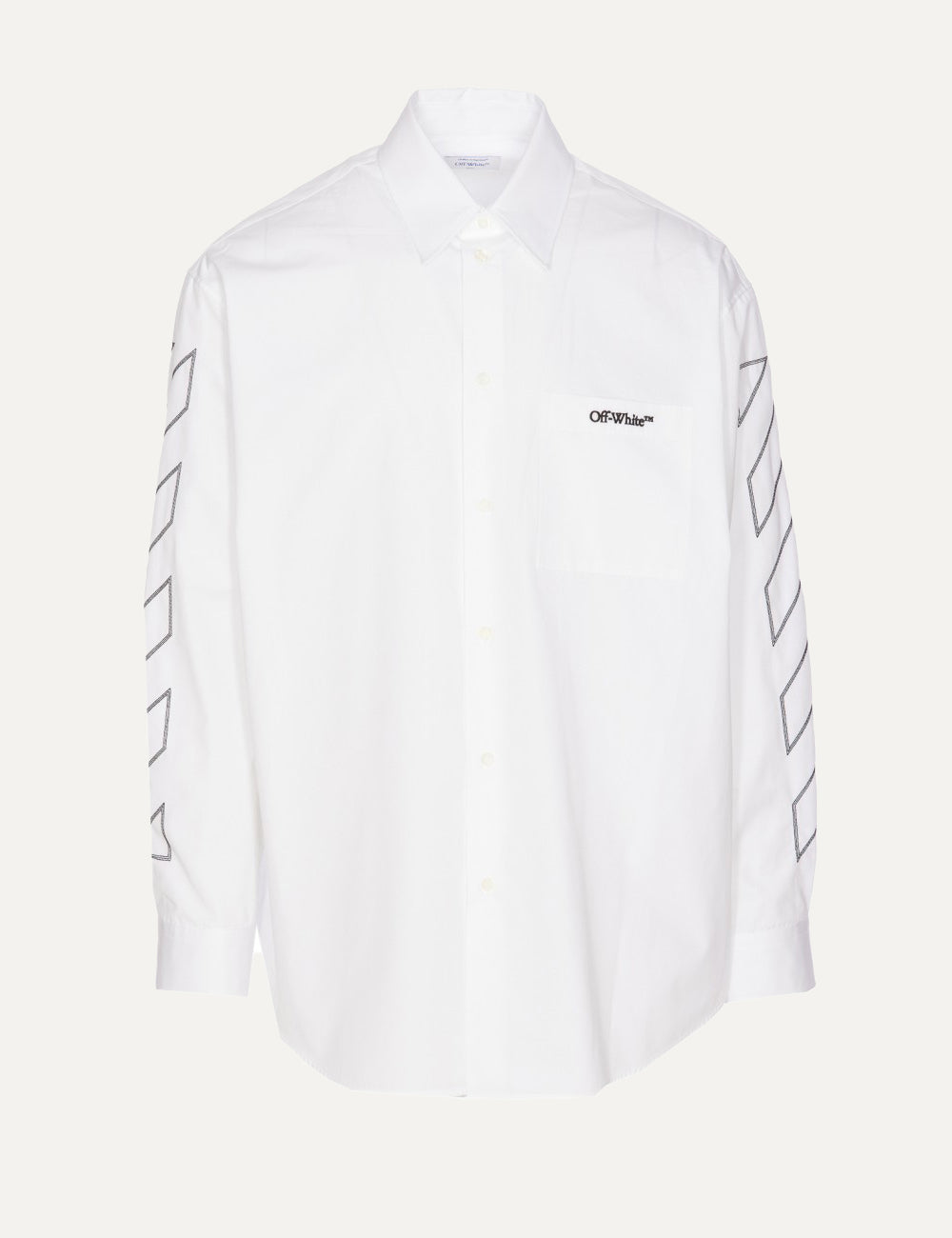 OFF WHITE DIAG OUTL POPL OVER SHIRT