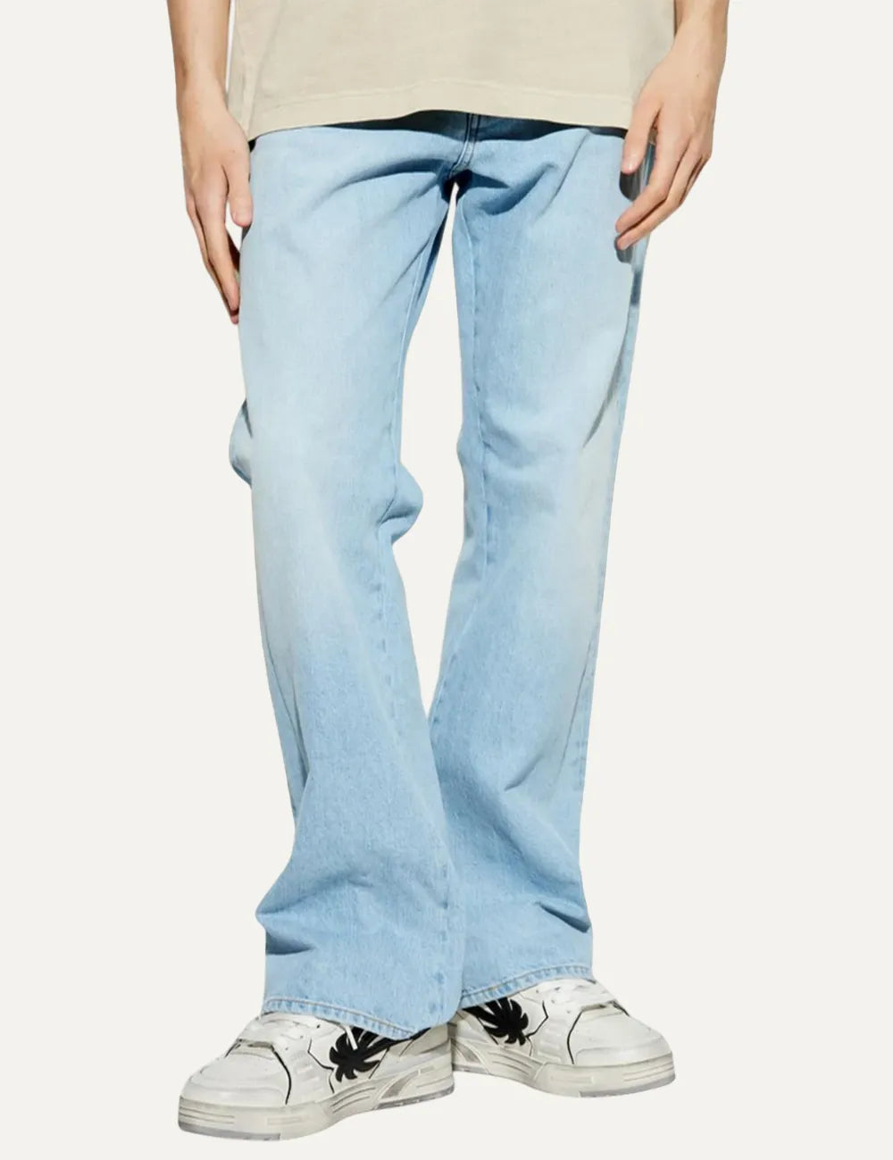 OFF WHITE FRESCO DIAG RELAXED JEANS