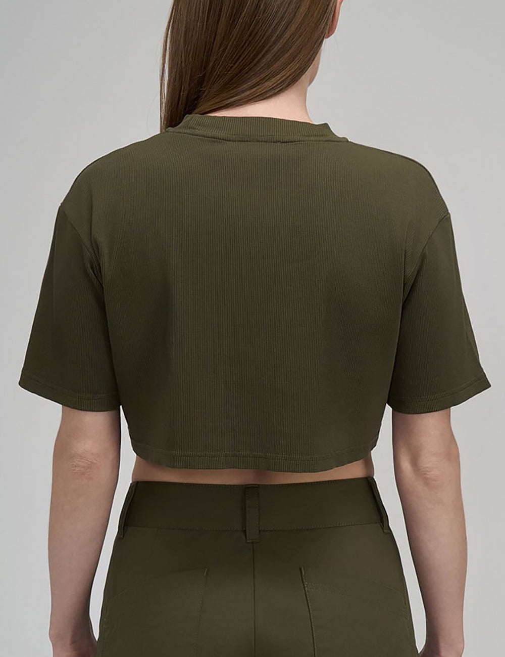 OFF WHITE OFF STAMP RIB CROP TEE