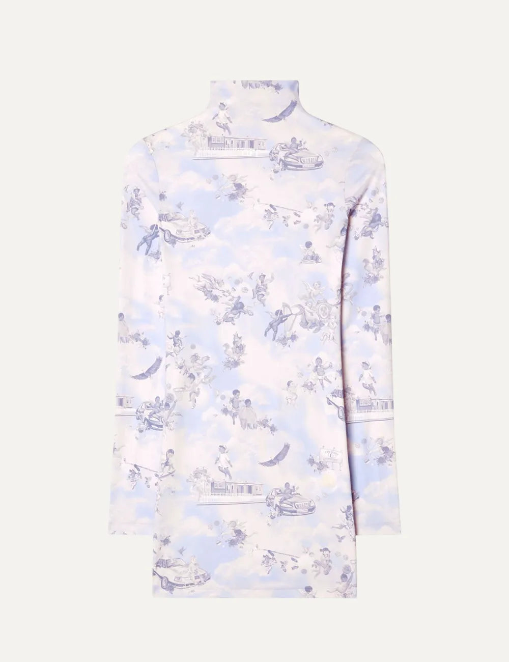 OFF WHITE FRESCO SEC SKIN SHORT DRESS