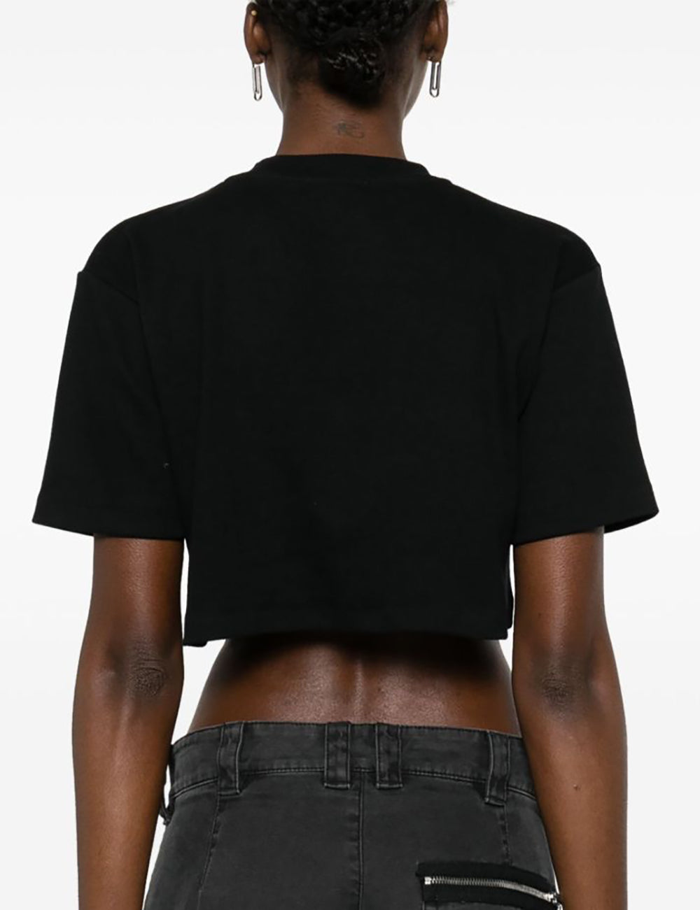 OFF WHITE OFF STAMP RIB CROPPED TEE
