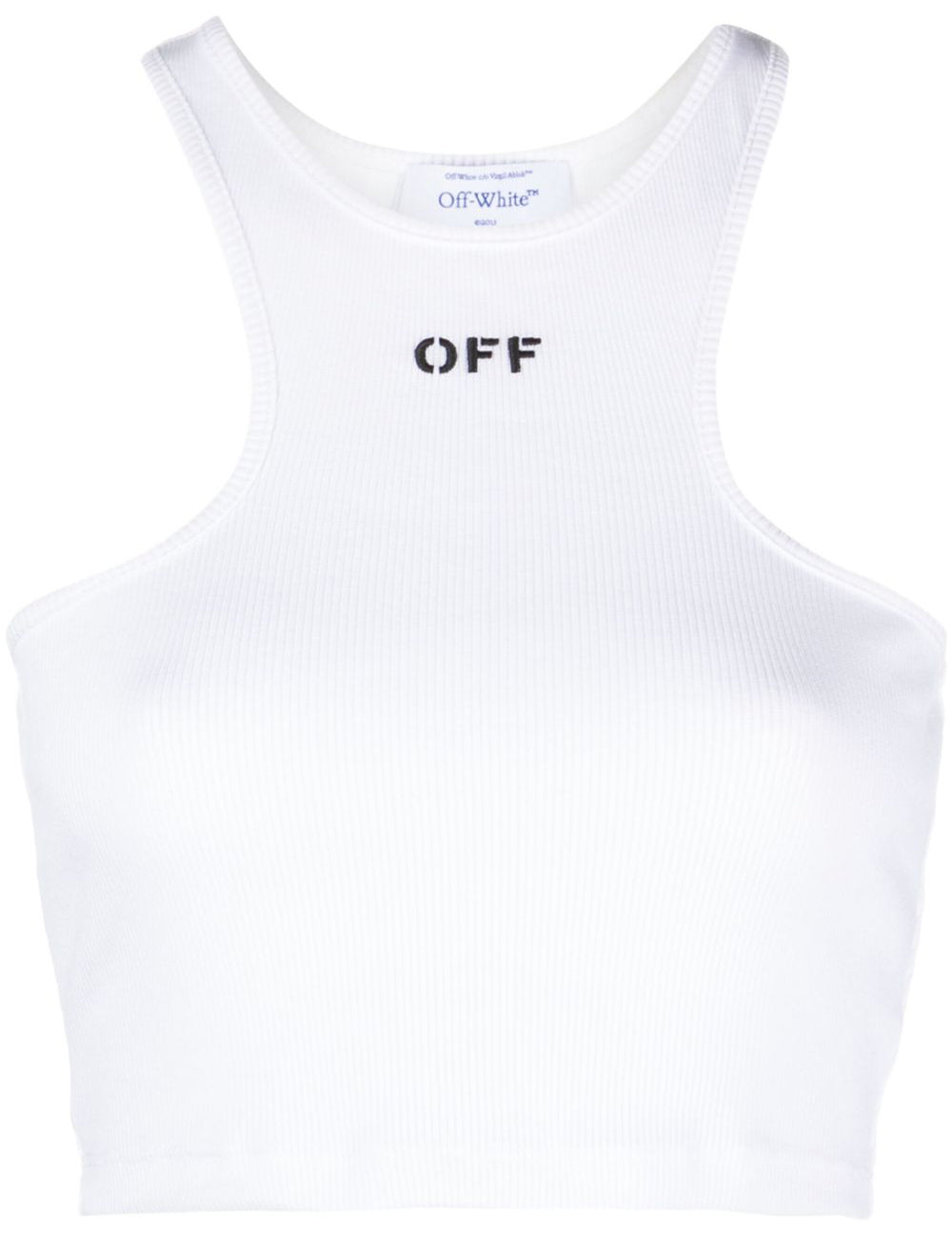 OFF WHITE OFF STAMP RIB ROWING TOP