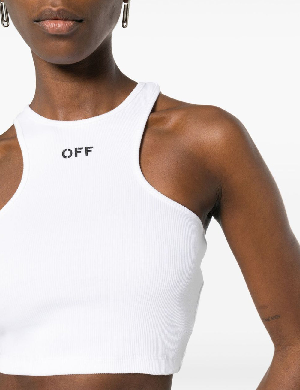 OFF WHITE OFF STAMP RIB ROWING TOP