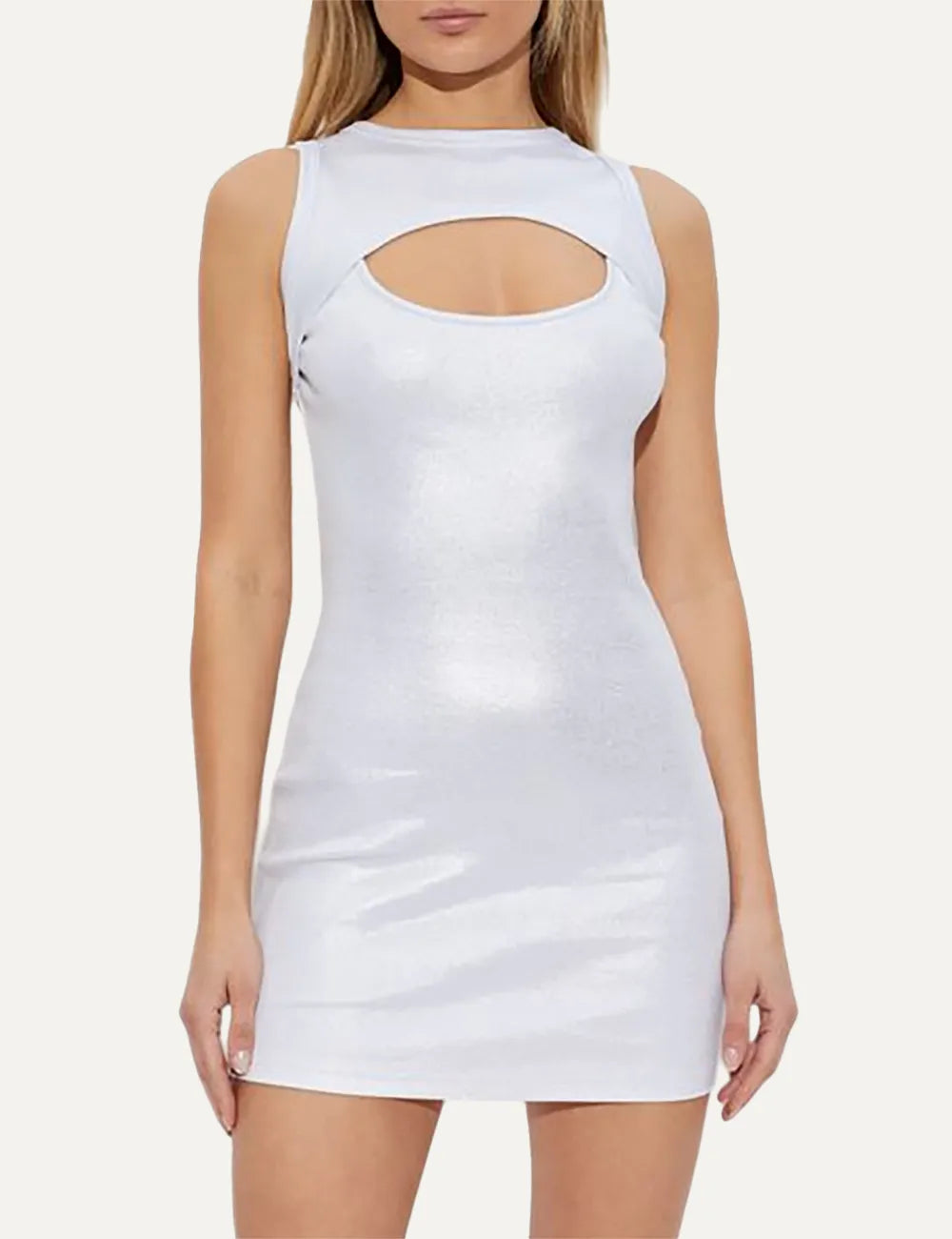 OFF WHITE OFF COATED RIB CUT OUT DRE