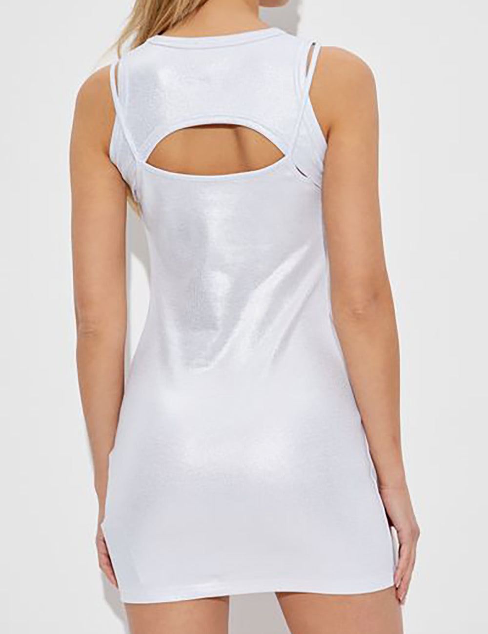 OFF WHITE OFF COATED RIB CUT OUT DRE