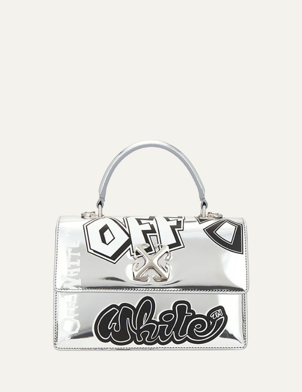 OFF WHITE JITNEY 1.4 TOP HANDLE LOGO