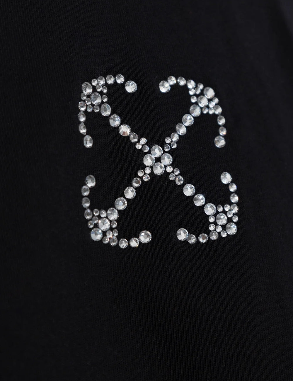 OFF WHITE JEWEL MINI ARROW CROP TEE