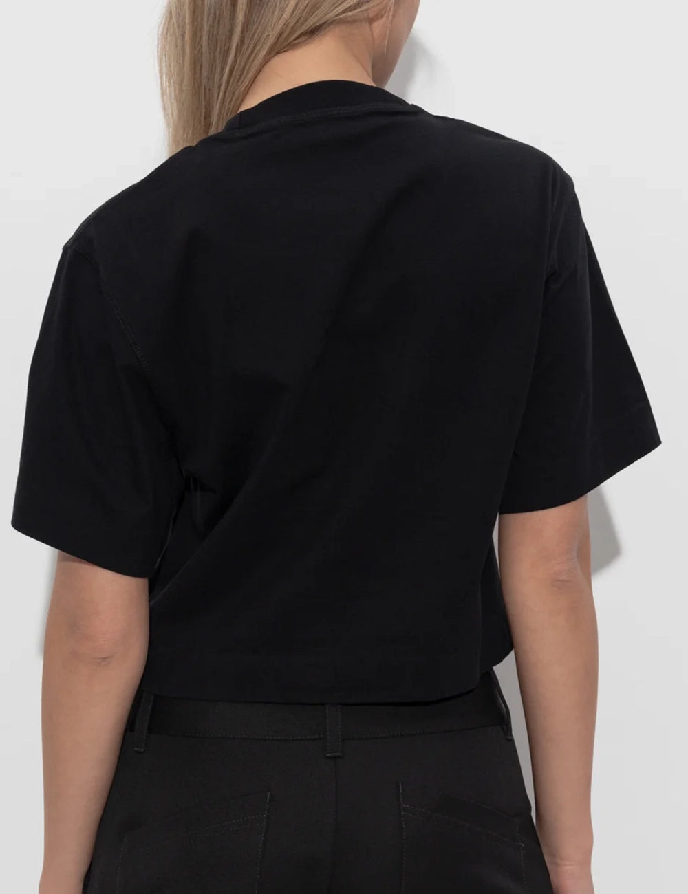 OFF WHITE JEWEL MINI ARROW CROP TEE