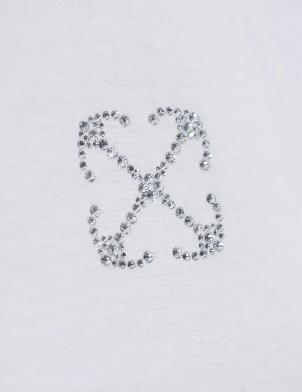 OFF WHITE JEWEL MINI ARROW FITTED TEE
