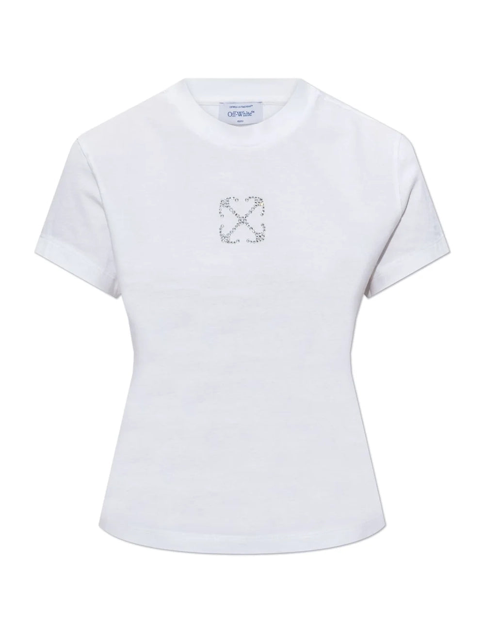 OFF WHITE JEWEL MINI ARROW FITTED TEE