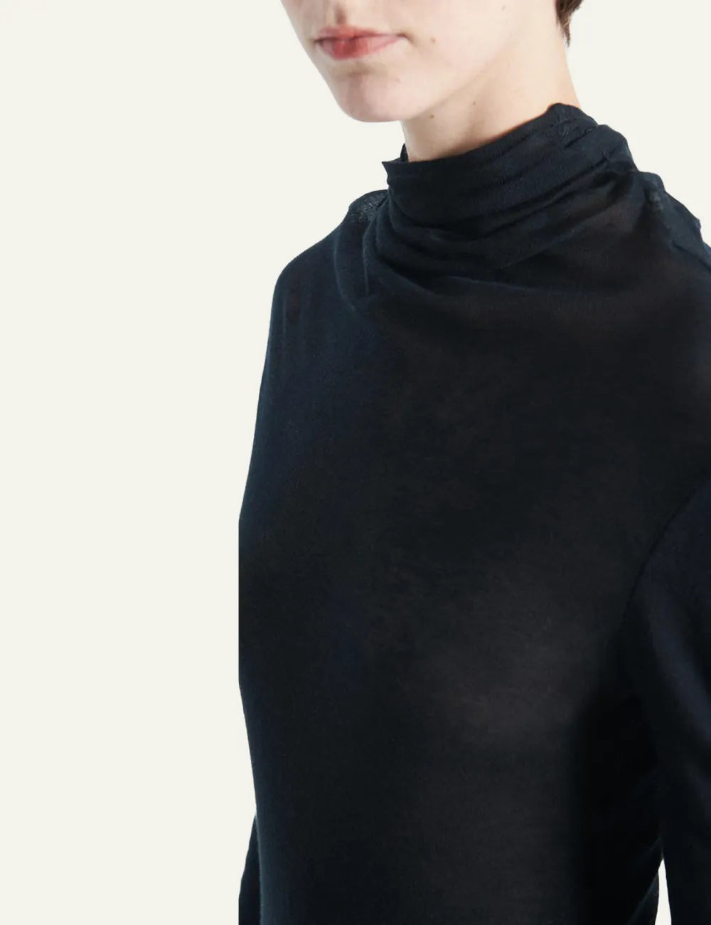 AMERICAN VINTAGE NOIR TURTLENECK T-SHIRT