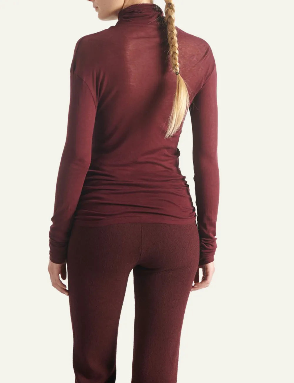 AMERICAN VINTAGE RAISIN VINTAGE TURTLENECK T-SHIRT