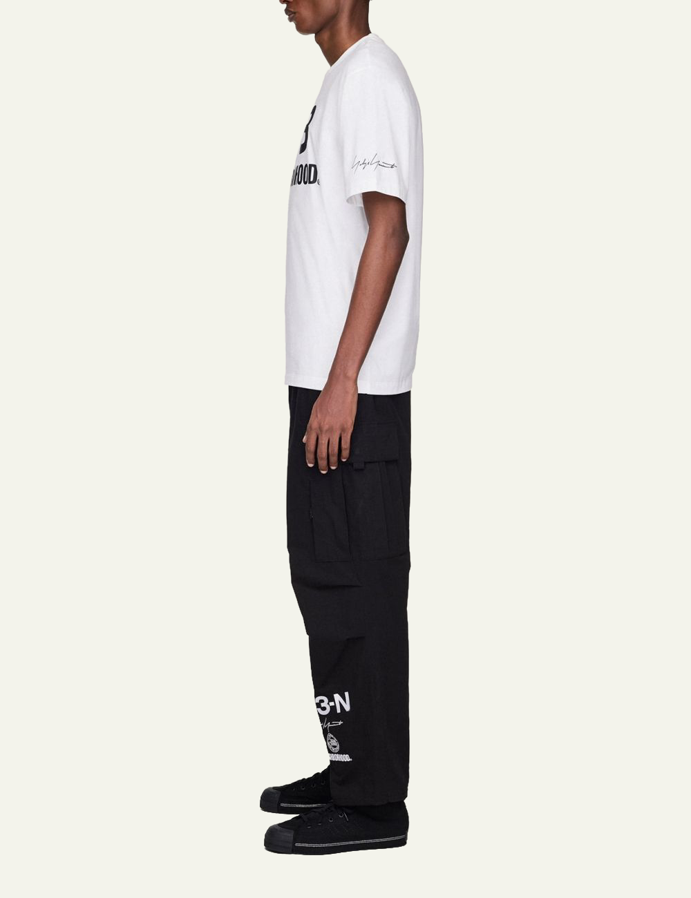 Y-3 NBHD LOGO TEE CWHITE
