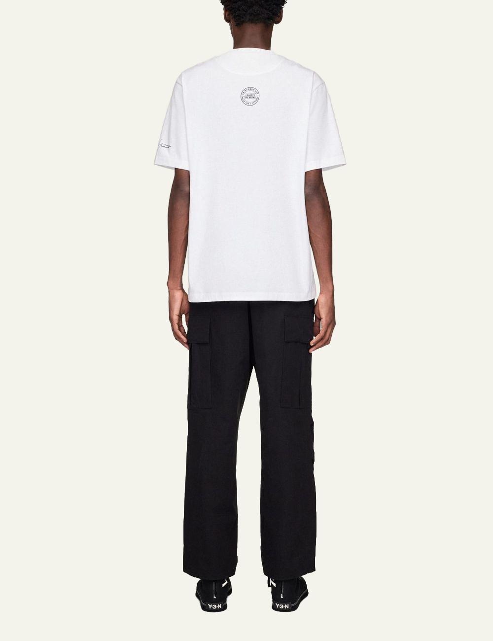 Y-3 NBHD LOGO TEE CWHITE