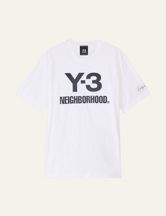 Y-3 NBHD LOGO TEE CWHITE