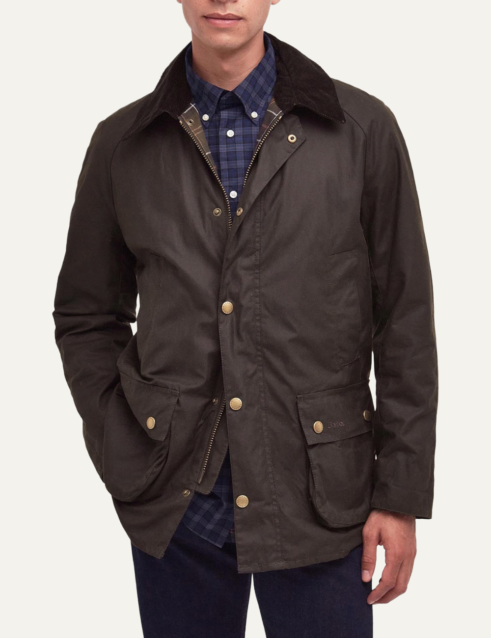 BARBOUR ASHBY WAX JACKET OLIVE