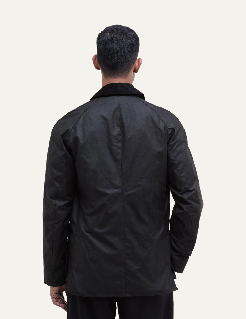 BARBOUR ASHBY WAX JACKET BLACK