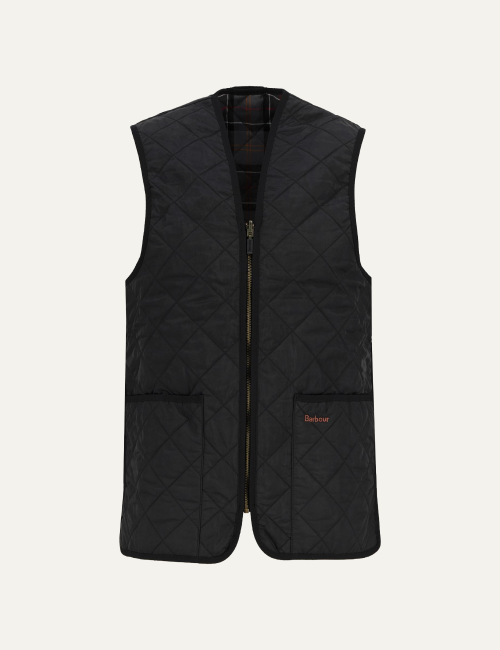 BARBOUR QUILTED WAISTCOAT BLACK/TURF