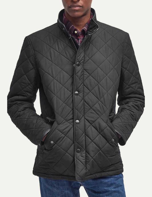 BARBOUR POWELL QUILT BLACK