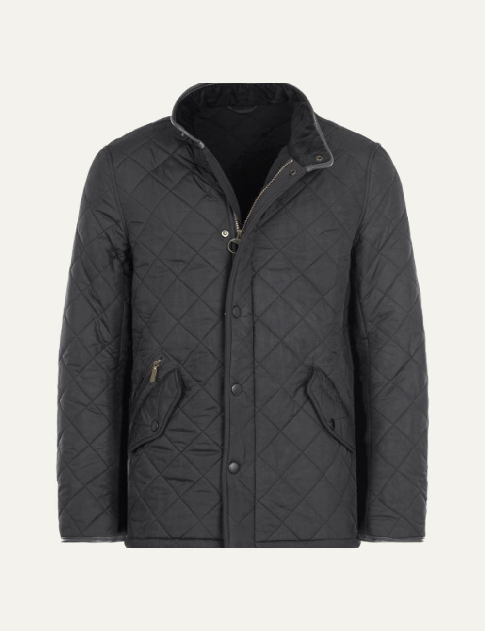 BARBOUR POWELL QUILT BLACK