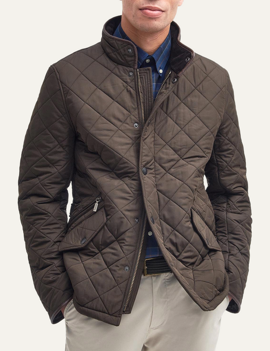 BARBOUR POWELL QUILT OLIVE