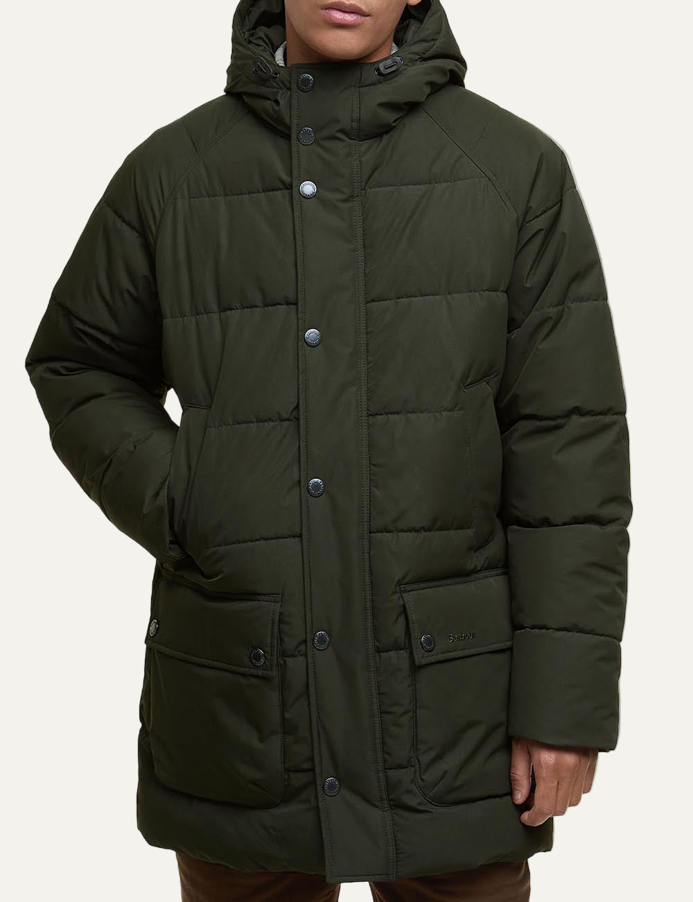 BARBOUR HOODED BEDALE PUFFER JACKET