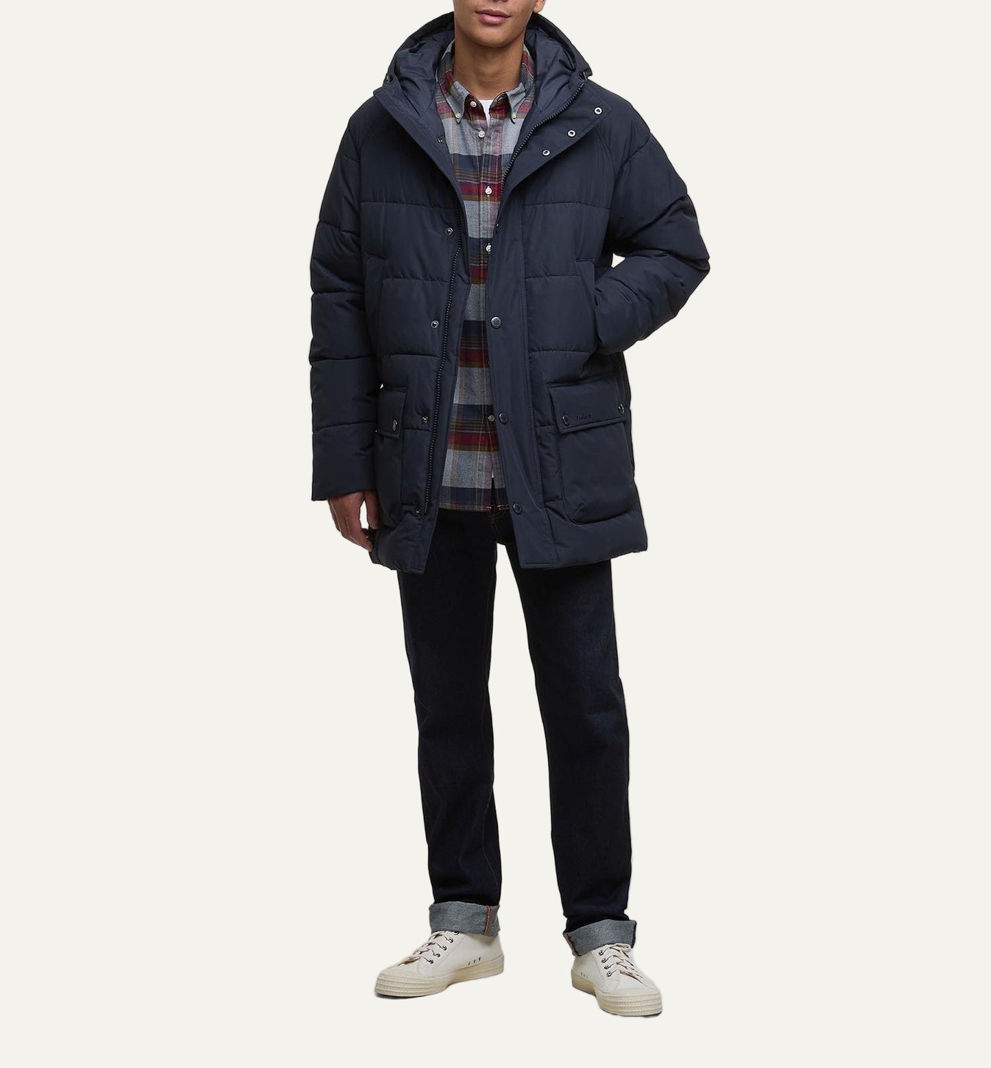 BARBOUR HOODED BEDALE PUFFER JACKET