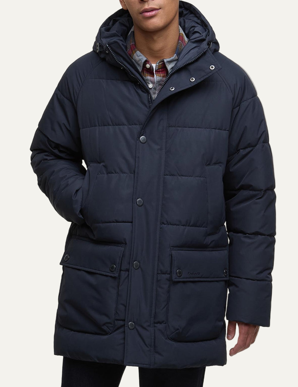 BARBOUR HOODED BEDALE PUFFER JACKET
