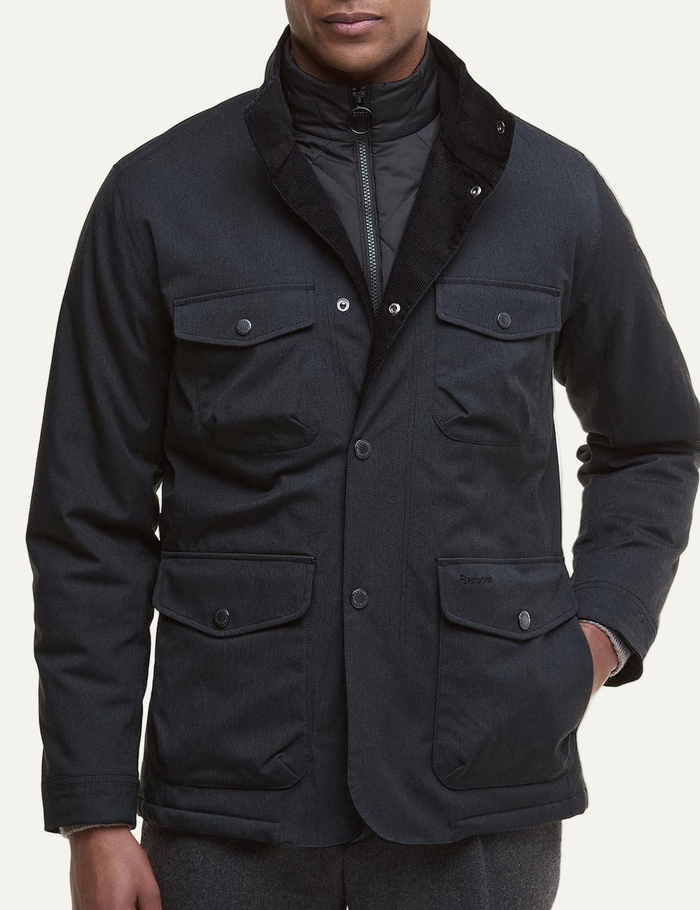 BARBOUR OGSTON WATERPROOF JACKET BLACK